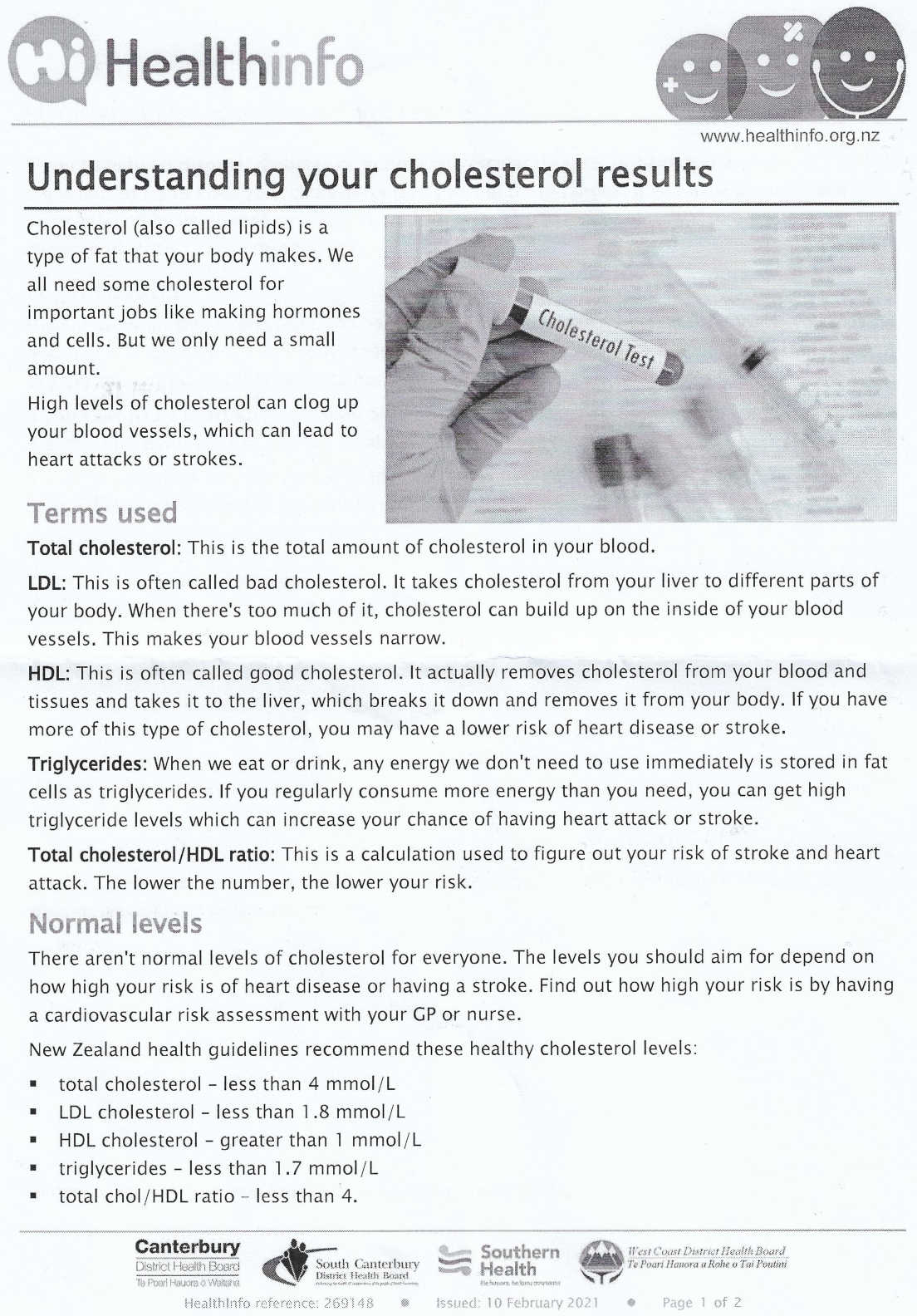 Dietician advice page 1