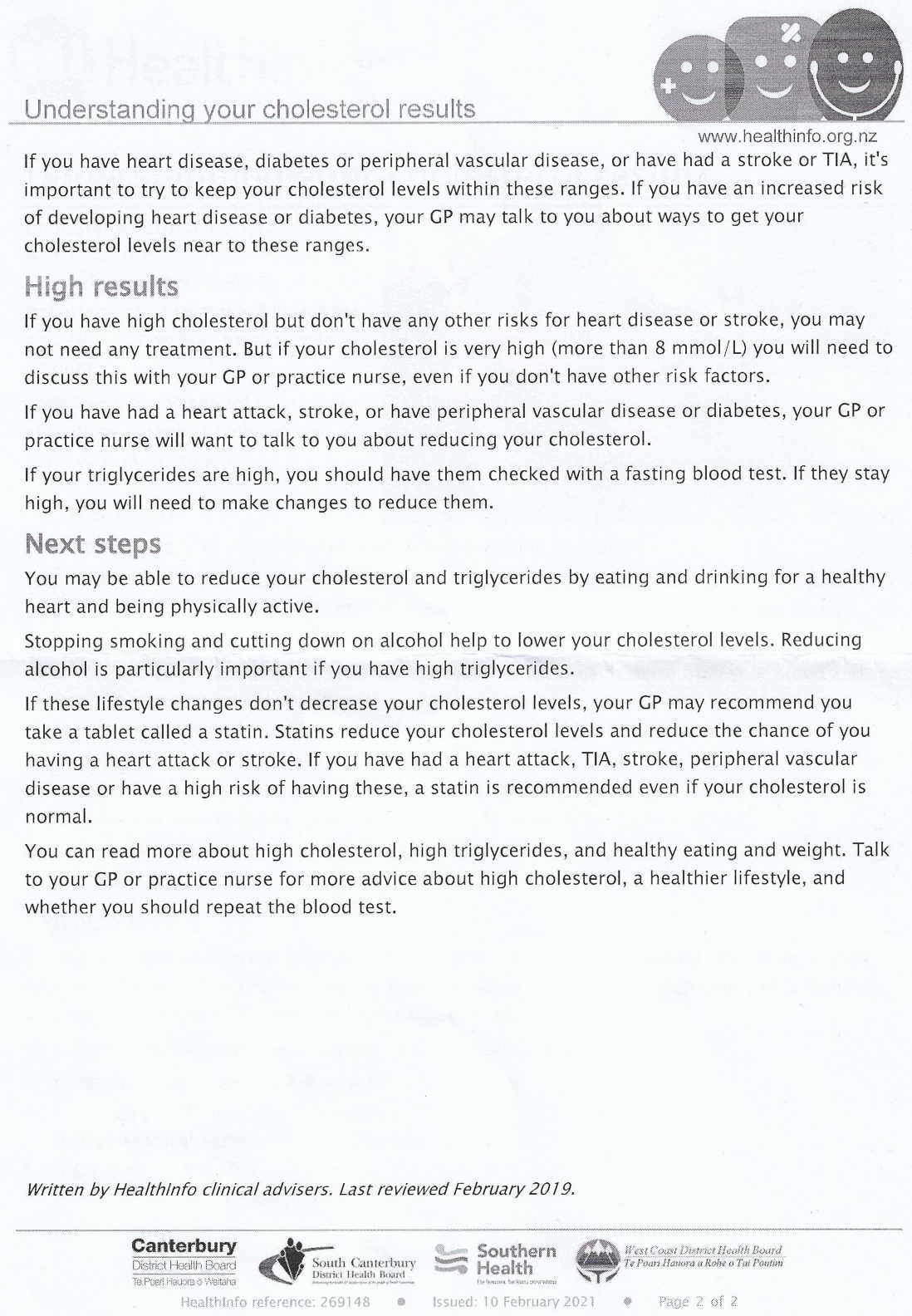 Dietician advice page 2