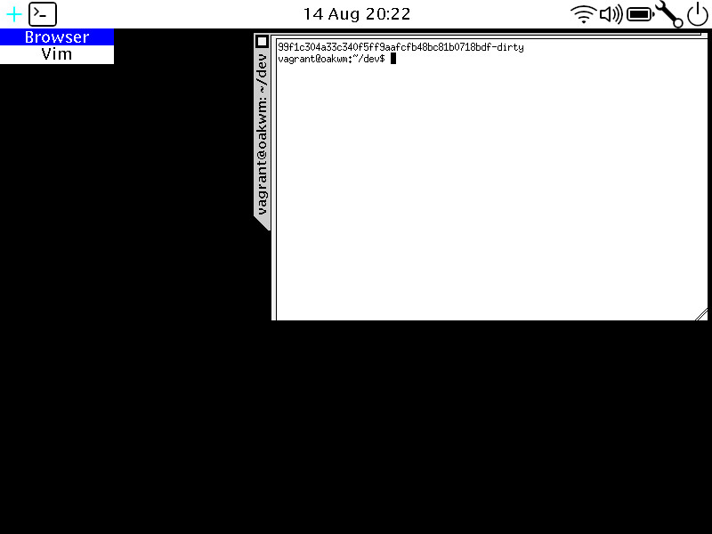 Screenshot of the window manager